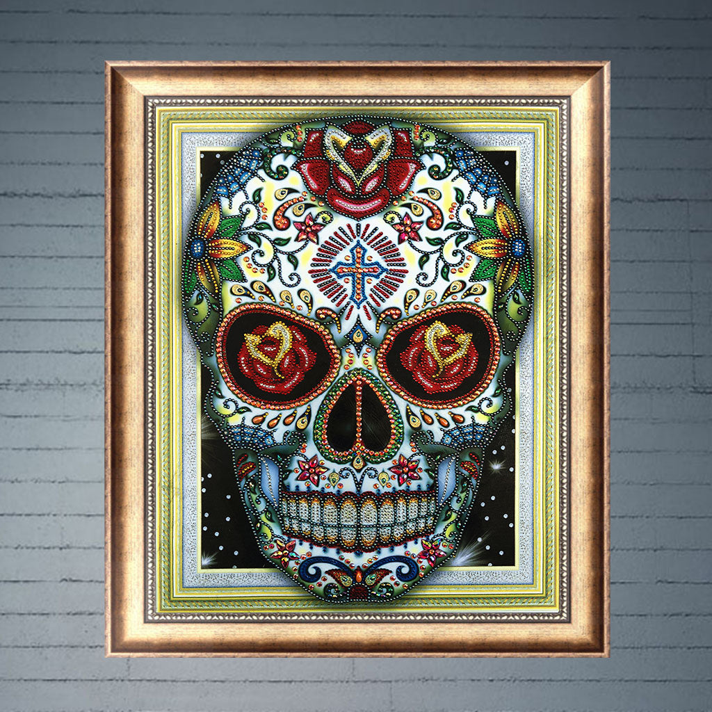 Skull 5D DIY Special Diamond Paint Embroidery Drill  Needlework for Cross Craft