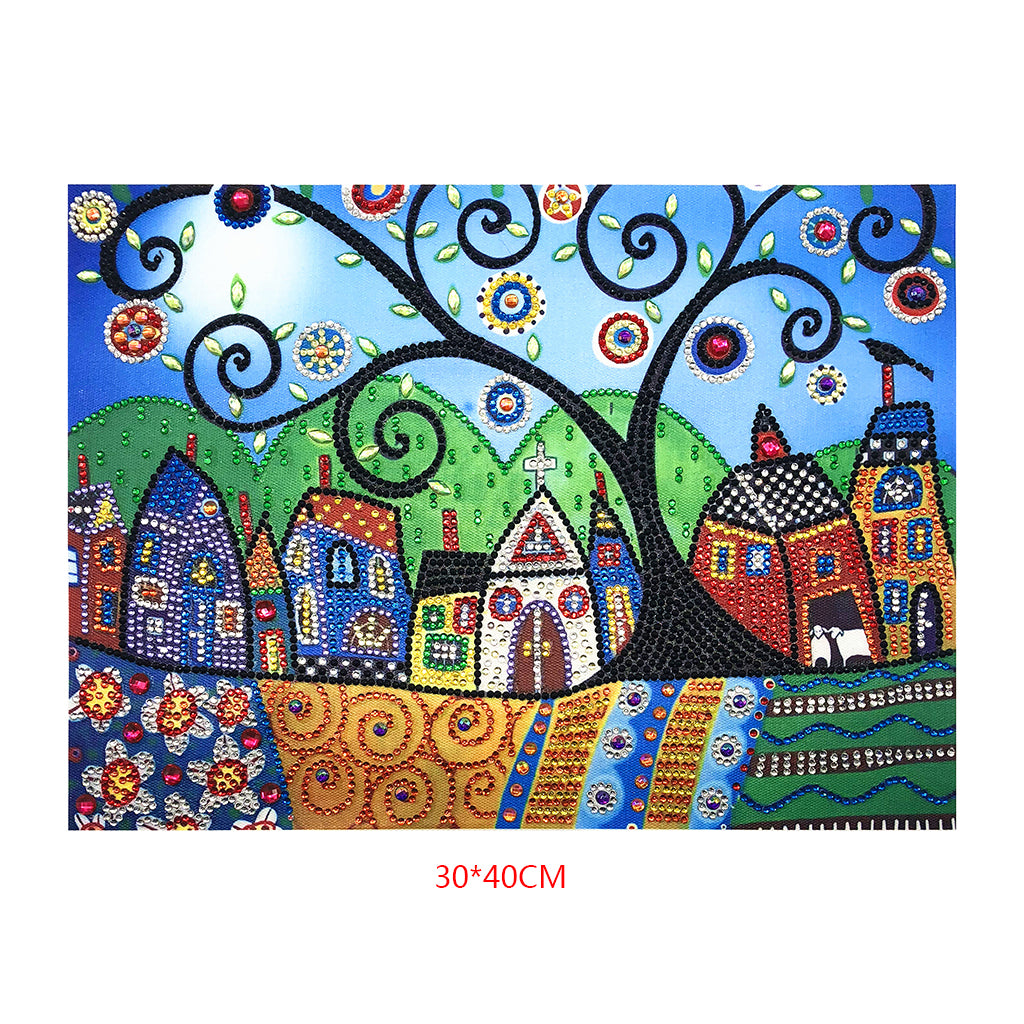 Tree House 5D Special Shaped Diamond Paint Embroidery Needlework for Rhinestone