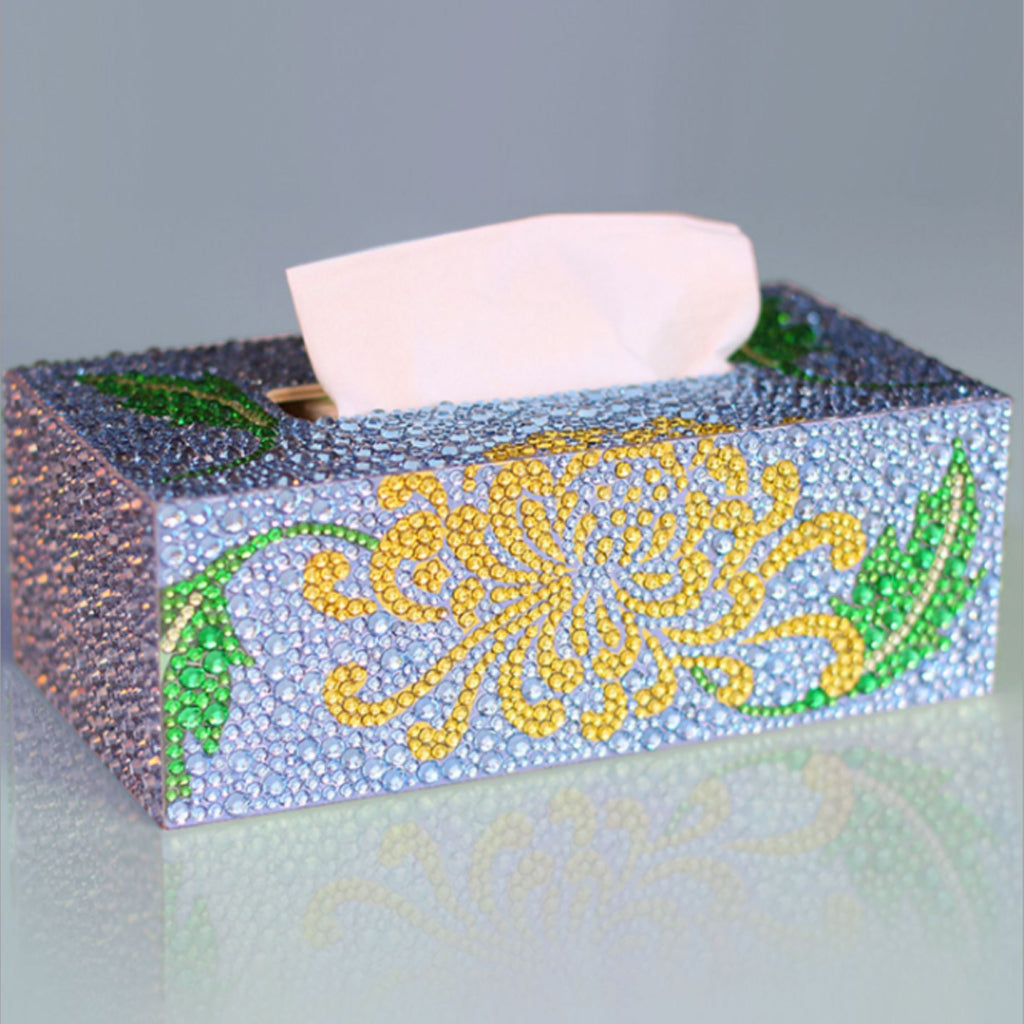 Special Shape Diamond Painting DIY Roll Tissue Box Jewelry Storage Moon Star Flower for Cross Stitch