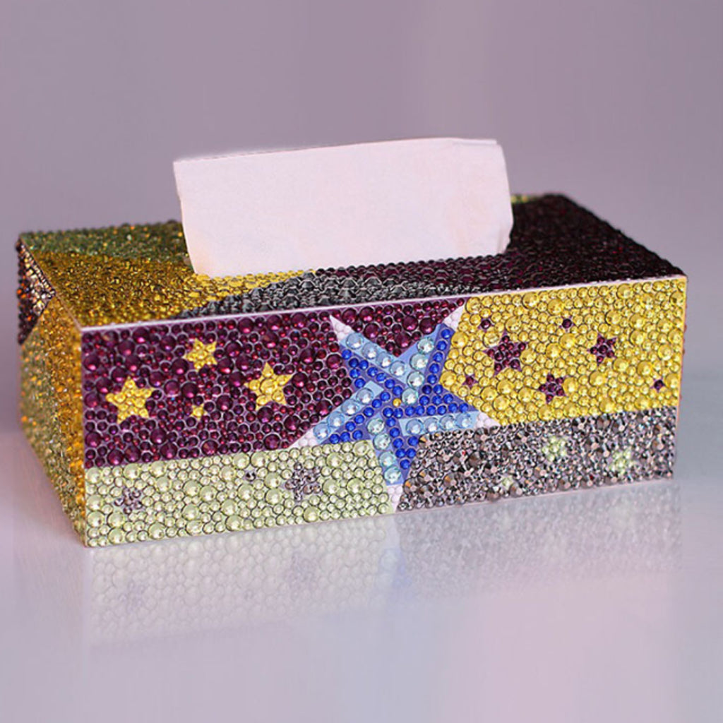 Special Shape Diamond Painting DIY Roll Tissue Box Jewelry Storage Moon Star Flower for Cross Stitch
