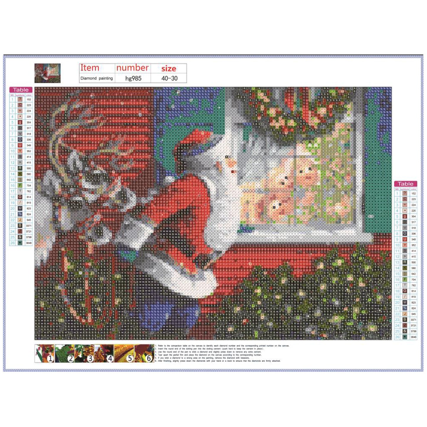 4 Sets Christmas Snowman 5D Full Drill Diamond Painting Embroidery for Cross Stitch Kits DIY for Rhinestone Crystal Home Decoration