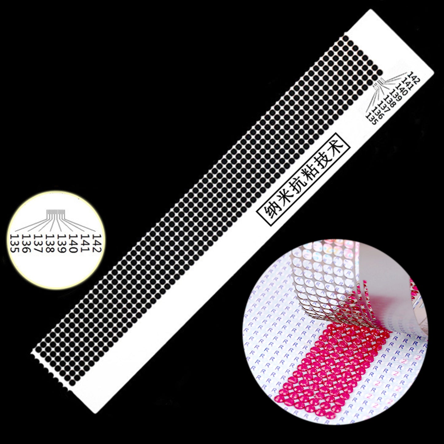 Stainless Steel DIY Drawing Ruler Square Round Drill Diamond Painting Tools DIY Embroidery Accessories