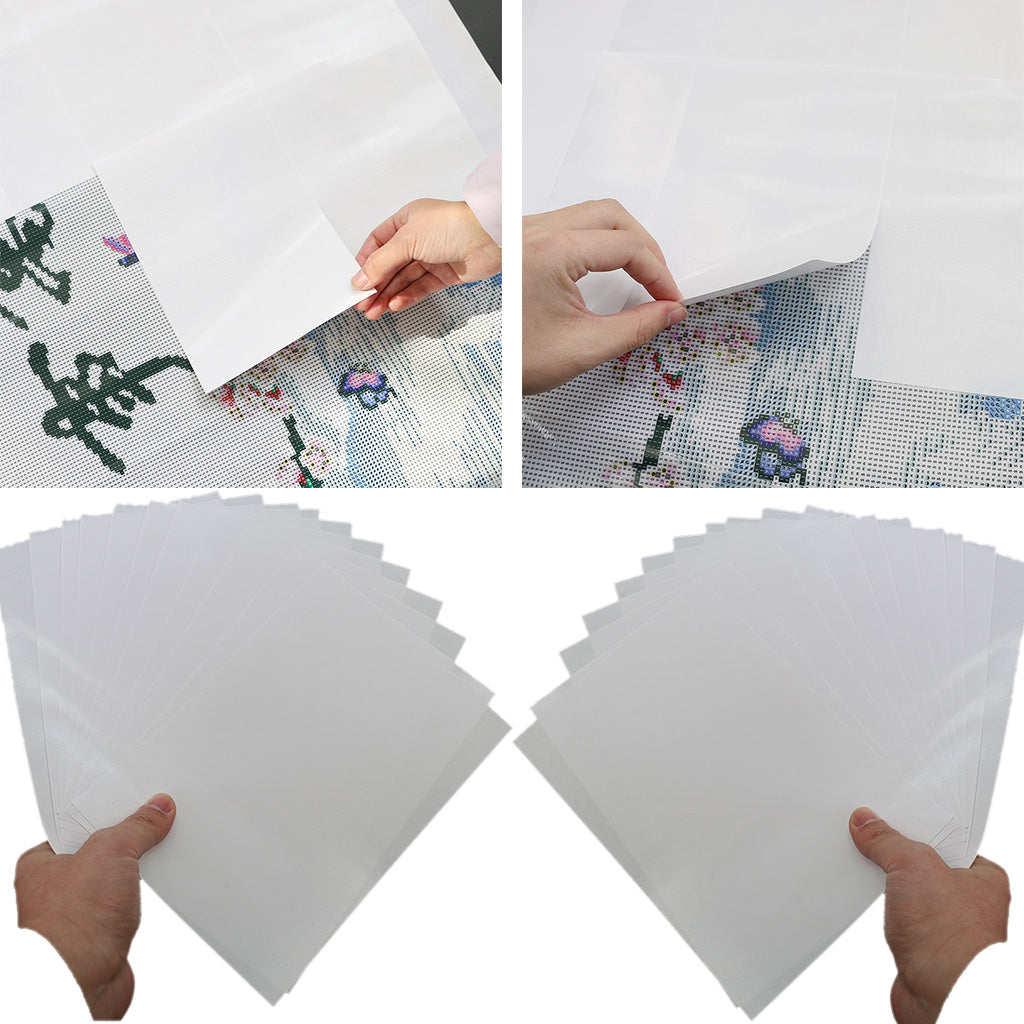 5/10/20/50pcs Non-Stick Double-Sided Release Paper Cover DIY Diamond Painting Tools Accessories