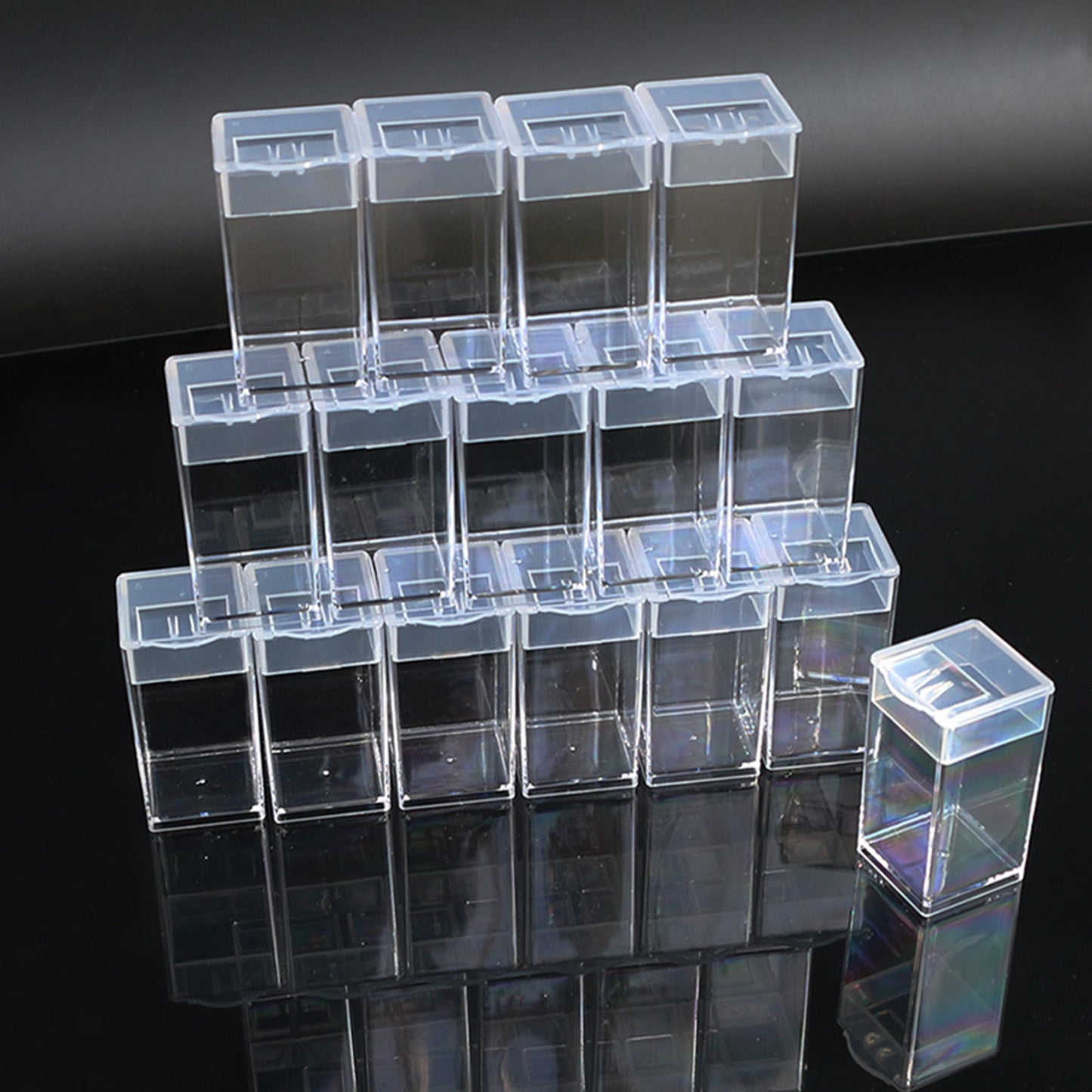 32/48/64 Grids Diamond Drawing Storage Containers Box Set with Label Stickers