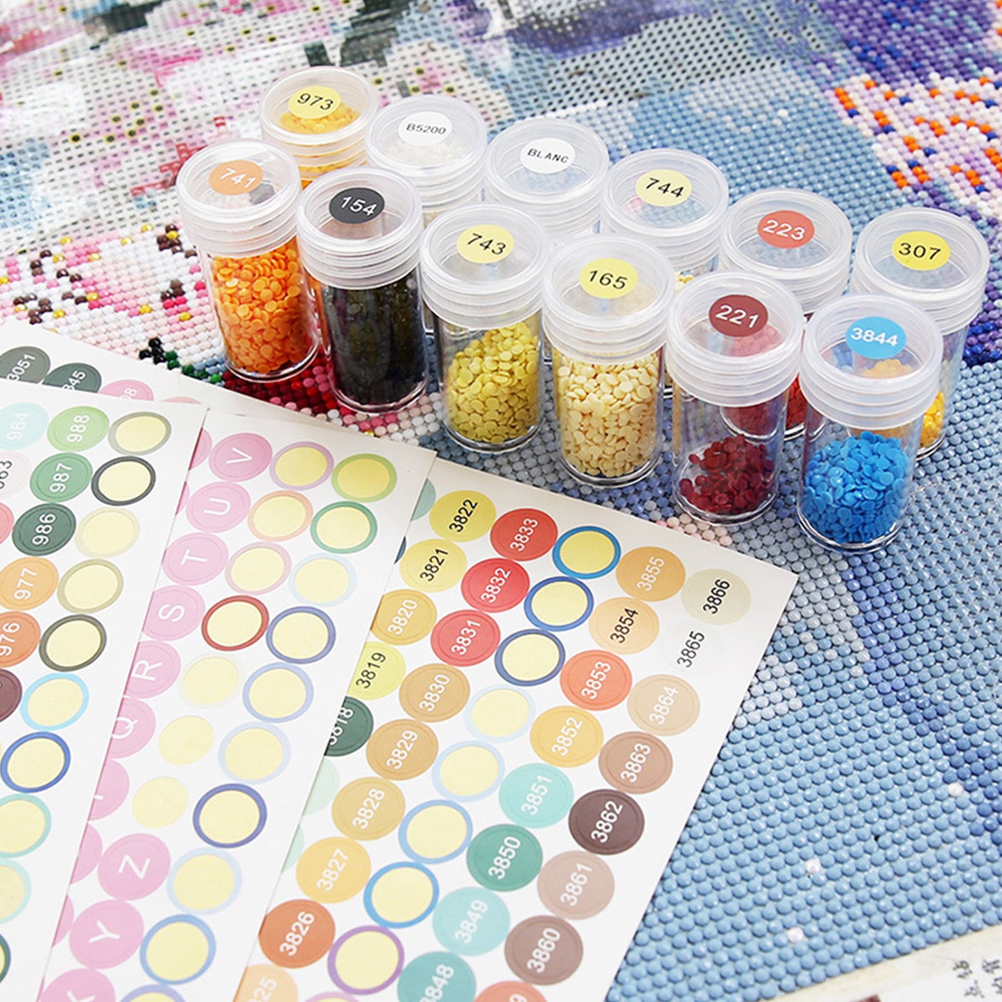 30 Bottles  Storage for Case Embroidery Storage Box Art DIY Craf
