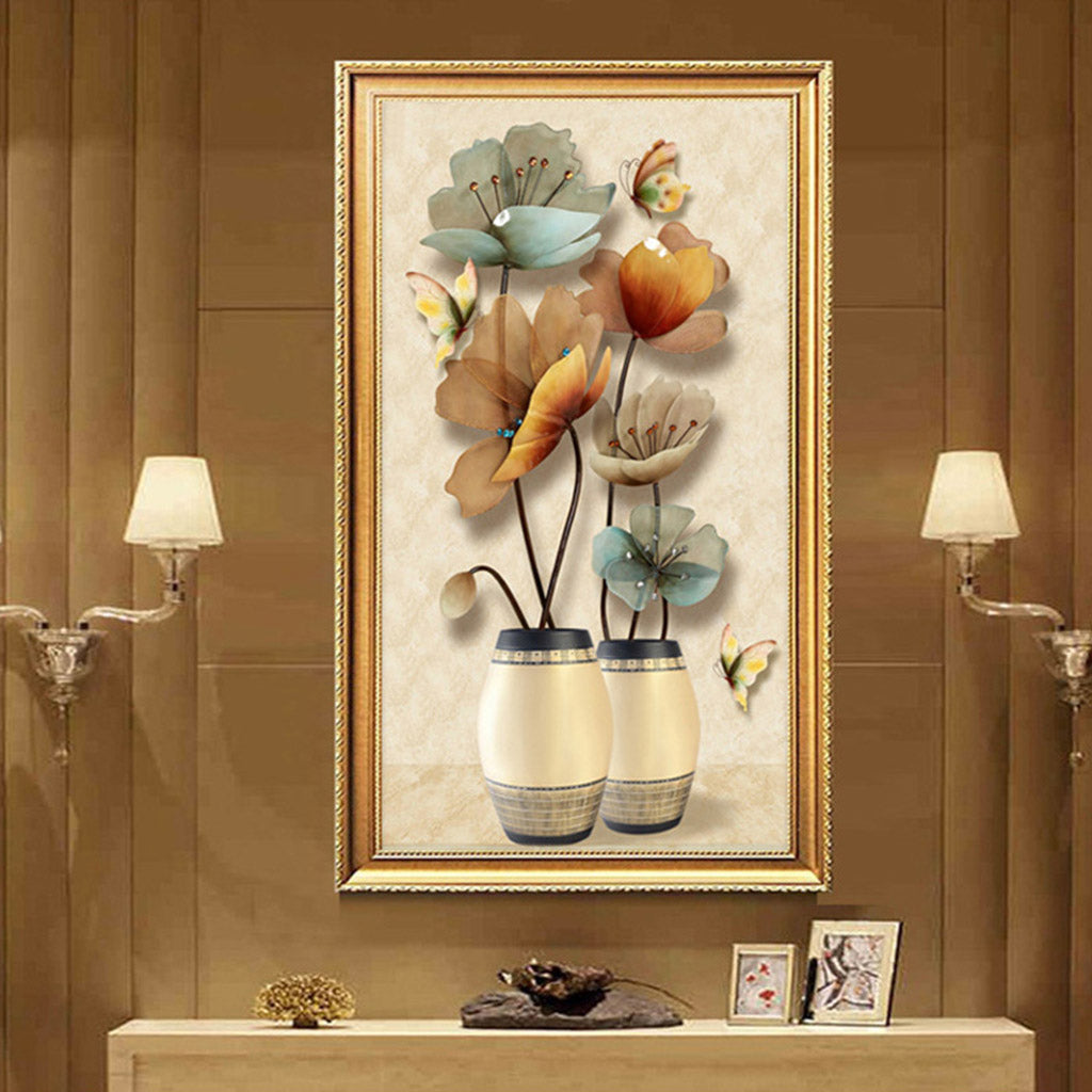 5D DIY Diamond Painting Kit for Adults Flower Vase Full Drill Art Crystal for Rhinestone Embroidery for Cross Stitch Home Wall Decor