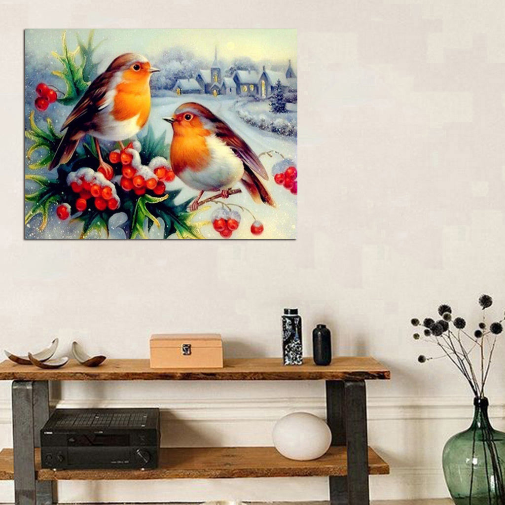 Spring Scenery Bird 5D Full Drill Diamond Painting Embroidery for Cross Stitch K