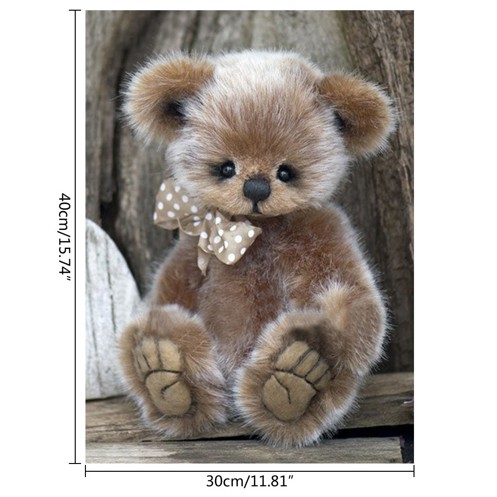 5D Diamond Art Painting Kit Little Bear Pattern for Rhinestone Embroidery Pictures DIY for Rhinestone Pasted for Cross S