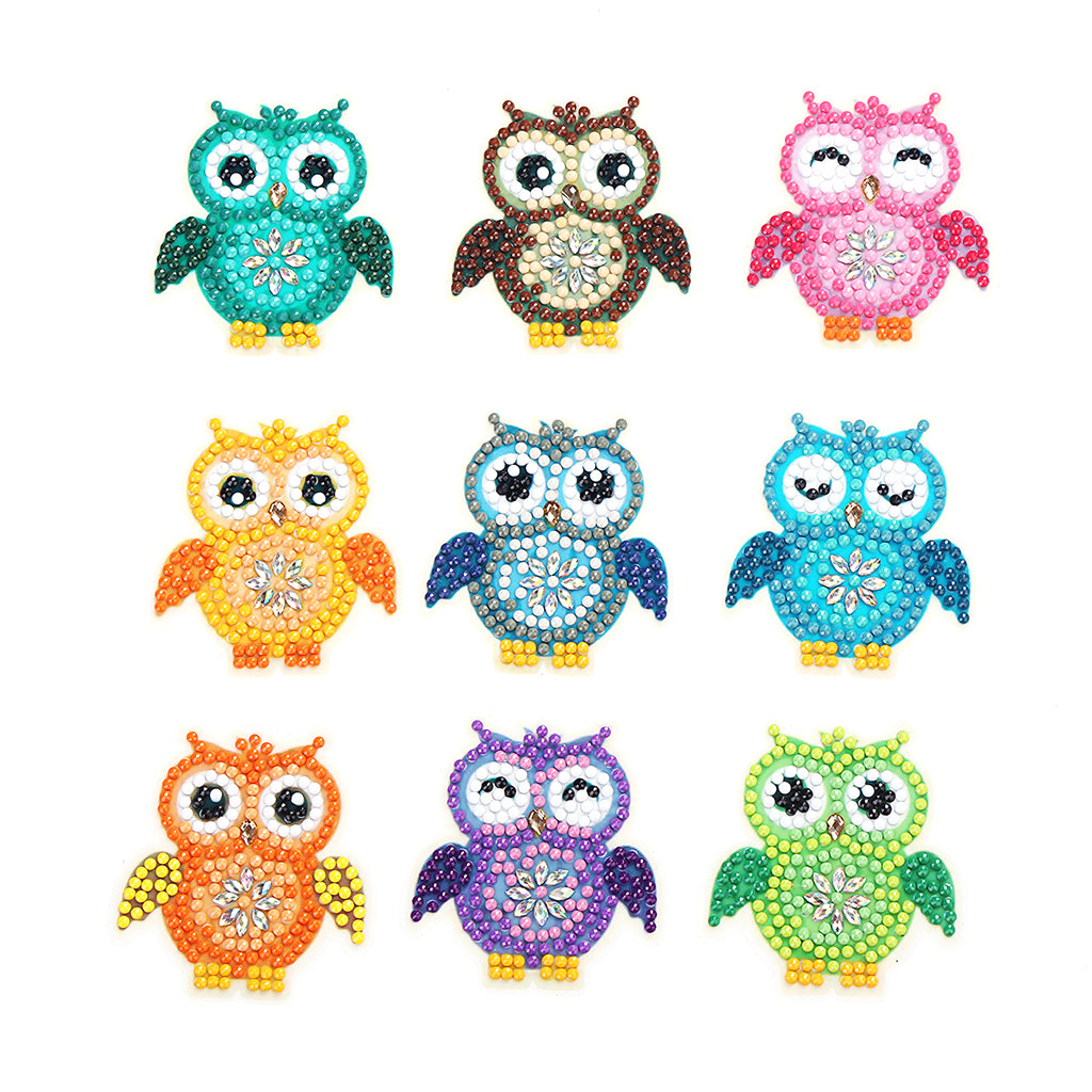 5D  Painting Kits Animal Diamond Stickers for Kids and Adult Beginners C