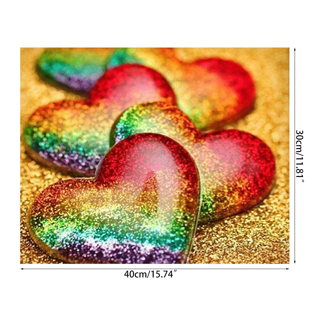 5D Diamond Painting Decor Heart  Love Decor Cross Stitch Diamond Embroidery Gift