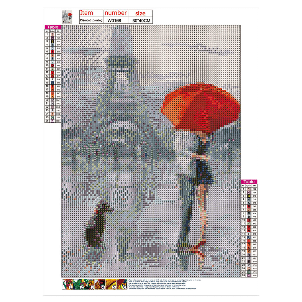 Tower Lovers 5D DIY Diamond Painting Kits for Adults Full Drill Crystal for Rhinestone Embroidery for Cross Stitch Arts
