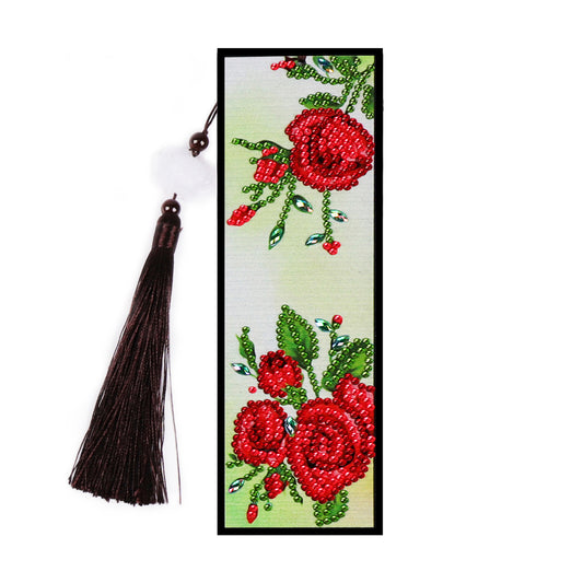 5D rose DIY Bookmark Diamond Painting Special Shaped Diamond Embroidery