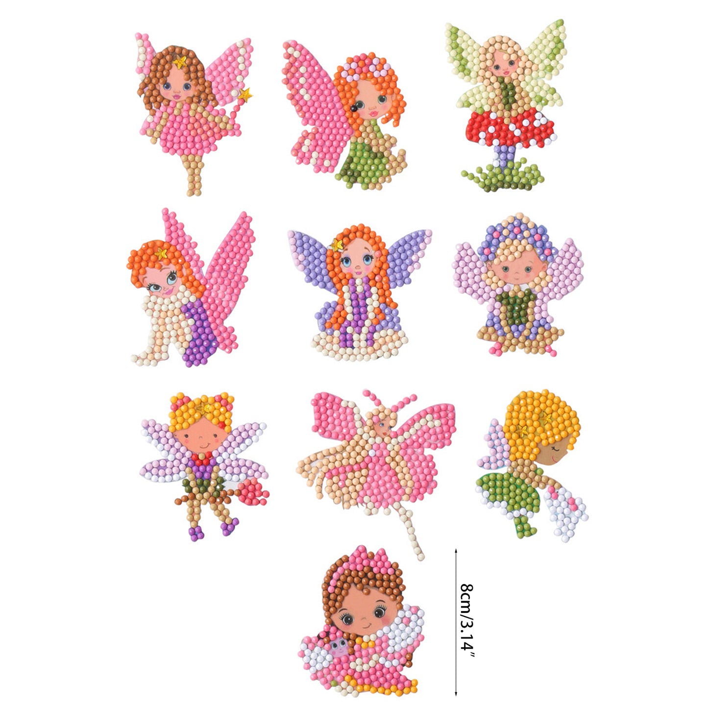 5D Diamond Painting Kit Different Styles Cute Baby Girls Diamond Stickers Paint by Numbers Art Craft For Kids Gift