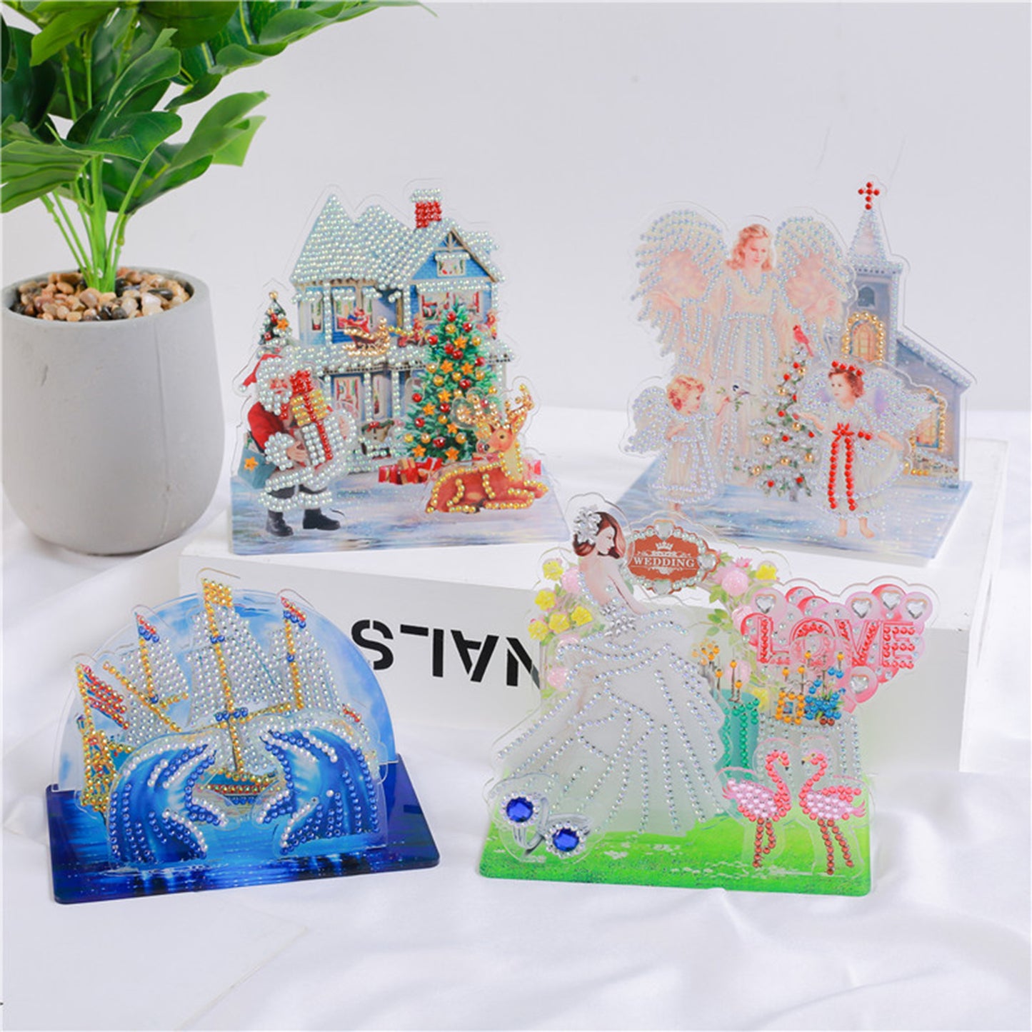 5D Diamond Painting Kits for Children Adult Beginners Table Decor Paint By Number DIY Crafts