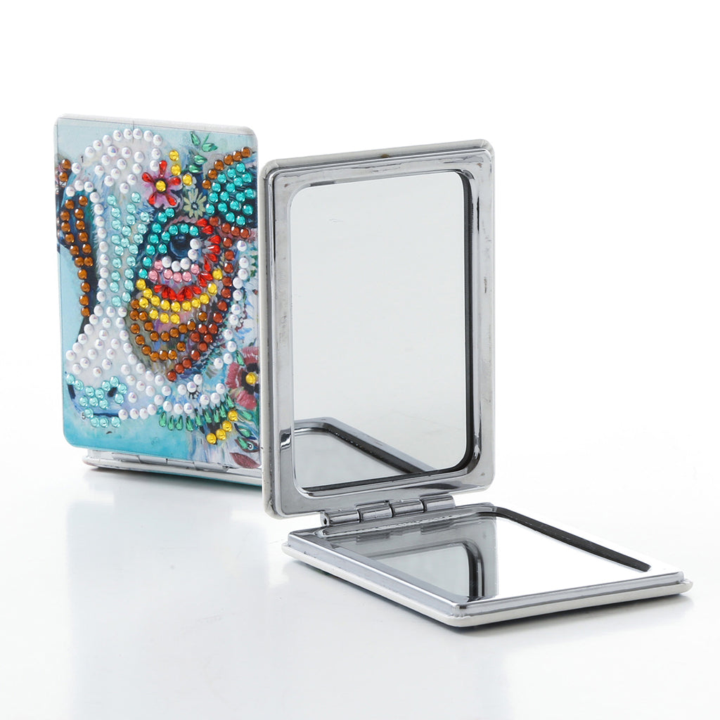 Ultra-thin Makeup Mirror Diamond Art Paintings Great Gifts for Kids Teens Adults