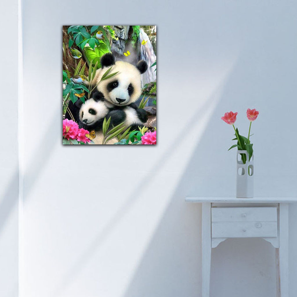 5D Diamond Painting ,Painting for Cross Stitch Full Drill Decor Gift，Pandas 12x1
