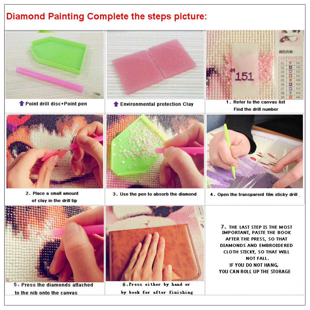 5D Diamond Painting Kits for Adults DIY MakingCross Stitch Embroidery for Rhines