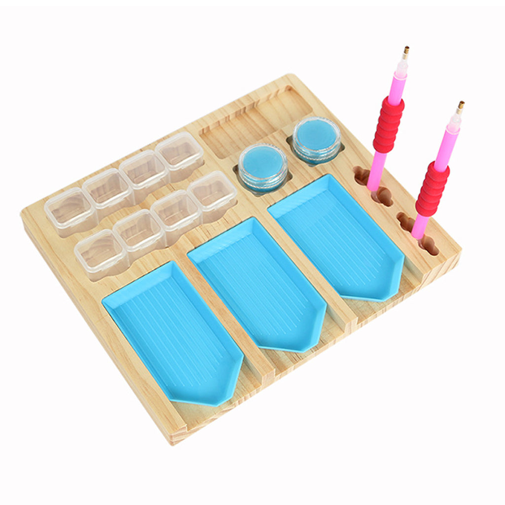 5D Diamond Painting Tools Tray Organizer Art Accessories Kits for Adults Multi-Boat Holder Bead Storage Containers